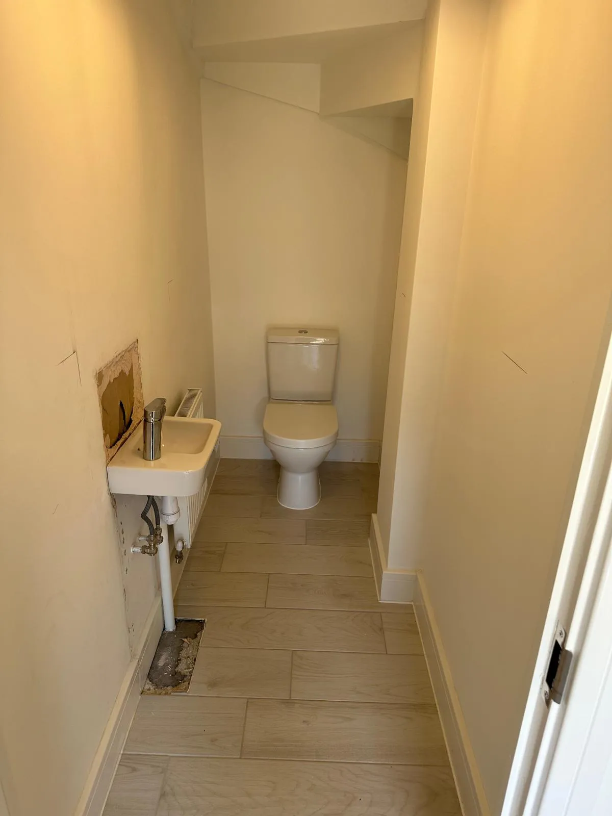 Cloakroom before decorating